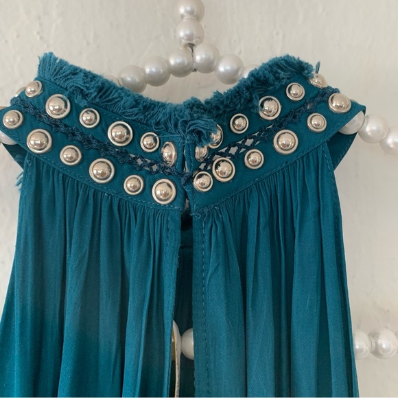 Ramy Brook Cara Embellished Mock-Neck Halter Top - Picture 8 of 12